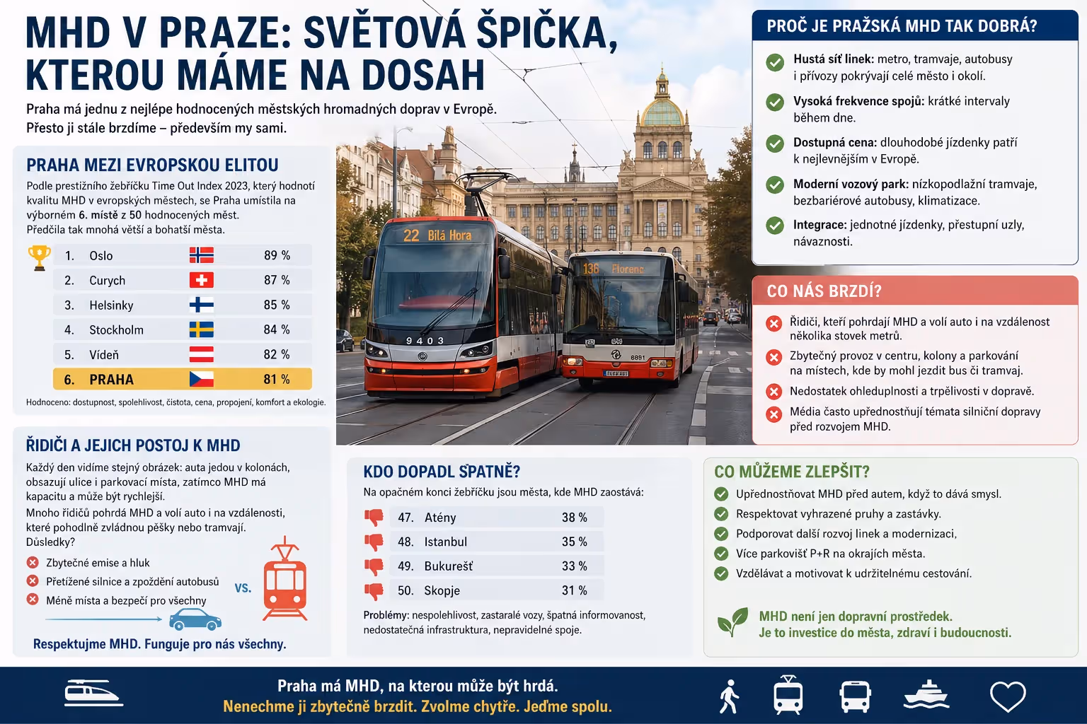 Pražská MHD: kvalitní doprava, kterou často bereme jako samozřejmost