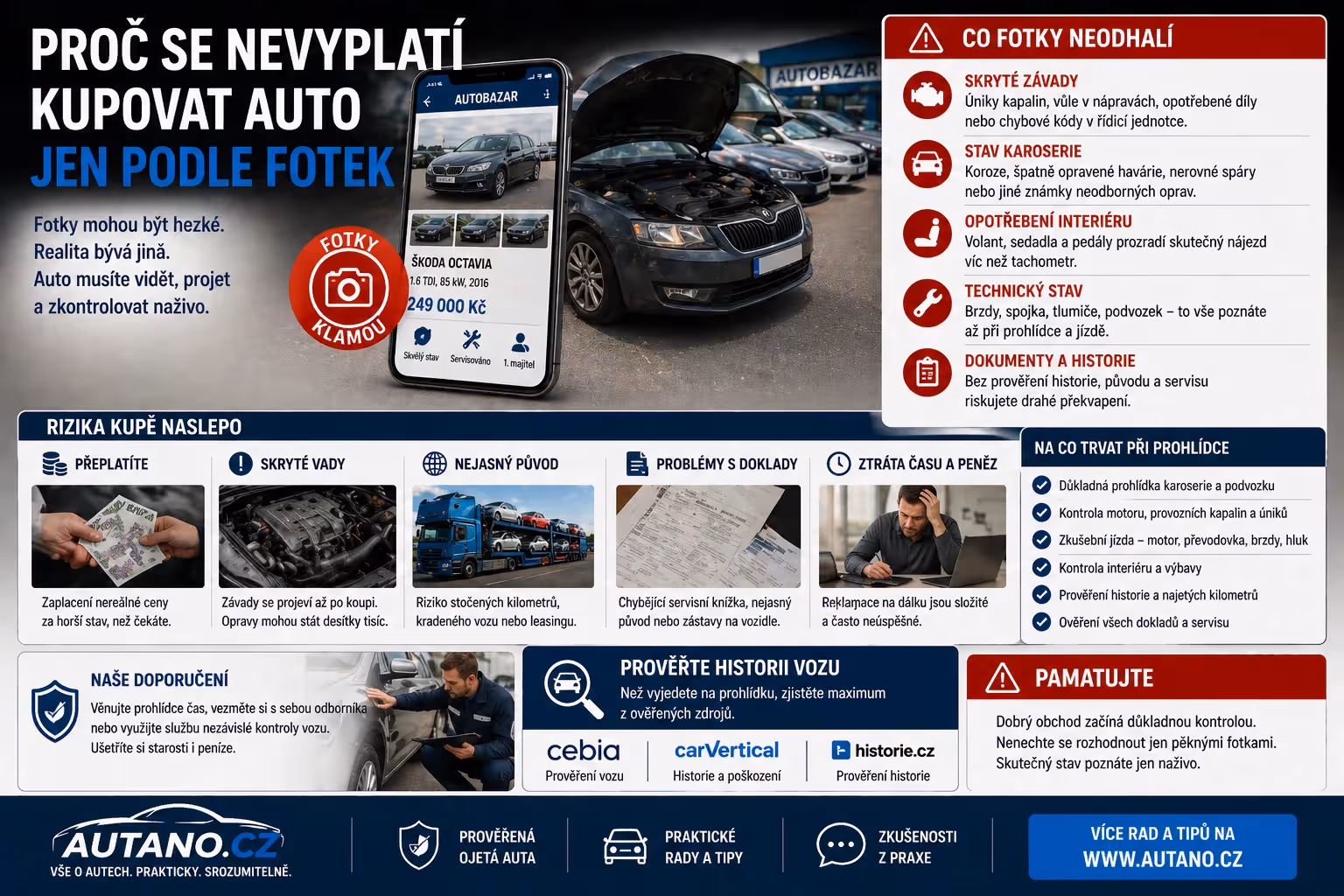Proč se nevyplatí kupovat auto jen podle fotek