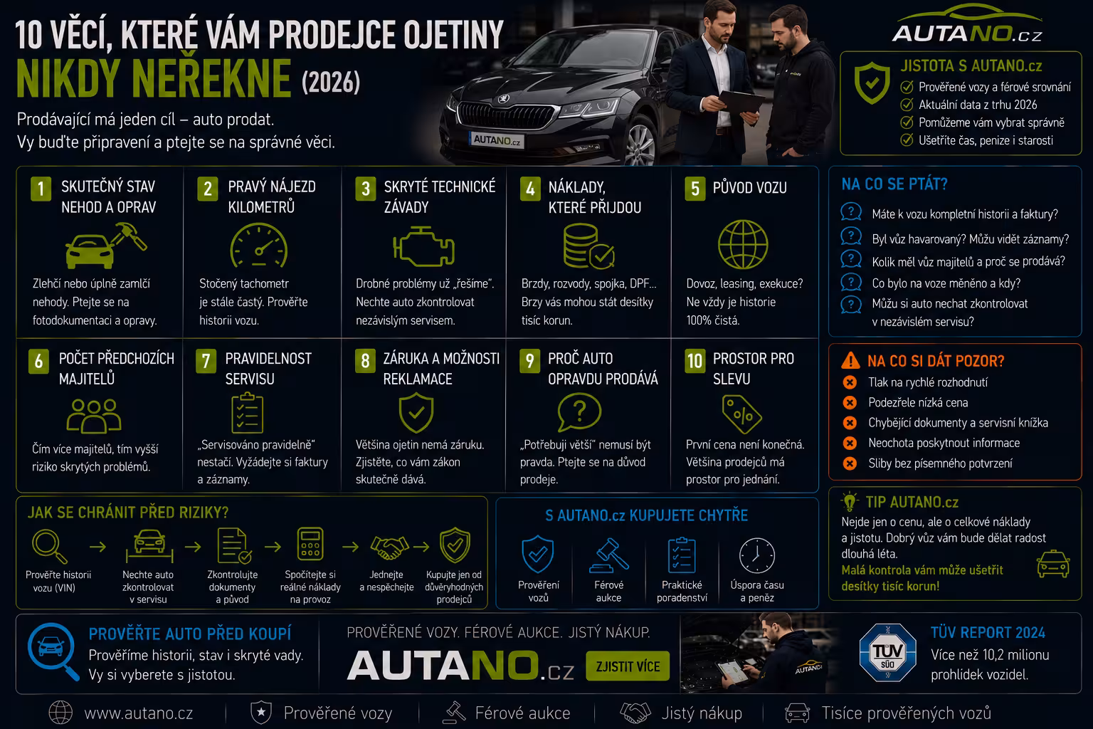 10 věcí, které vám prodejce ojetiny nikdy neřekne dobrovolně