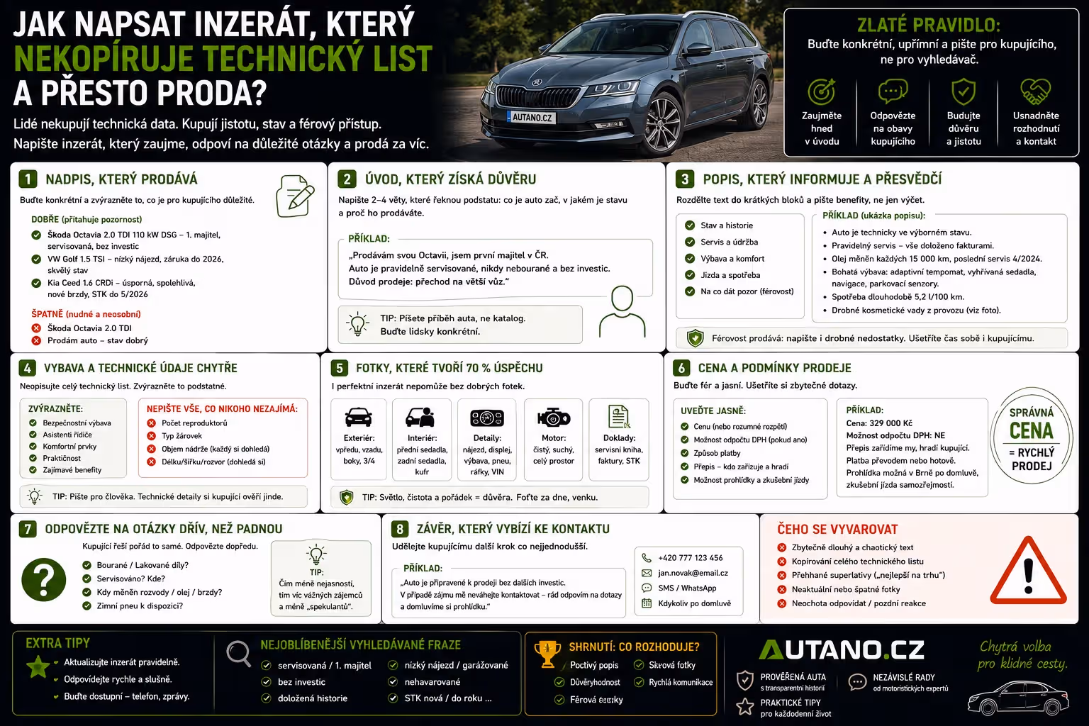 Jak napsat inzerát, který nekopíruje technický list (a přesto prodá)