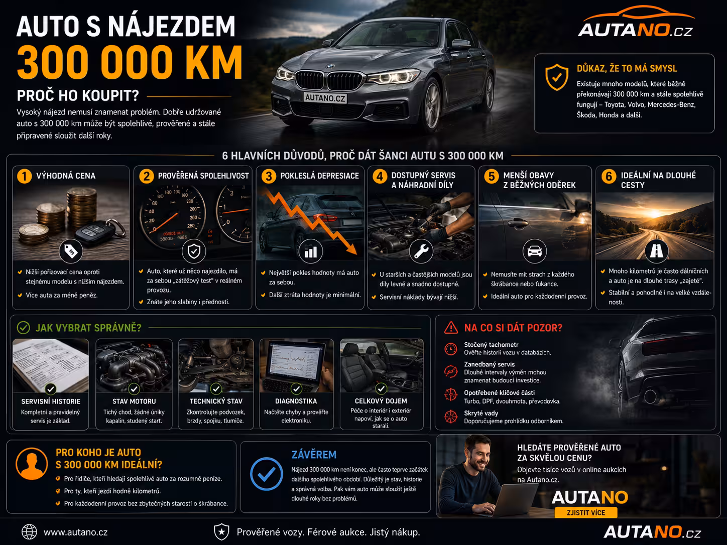 Auto s nájezdem přes 300 000 km: Proč to může být nejchytřejší nákup?