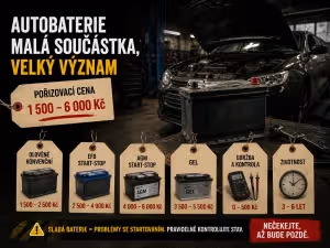 Autobaterie: Autobaterie: malá krabice, bez které se moderní auto ani neprobudí