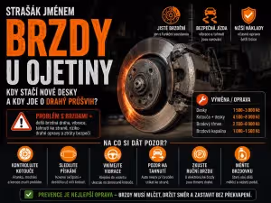 Bezpečnost: Brzdy u ojetiny: Kdy stačí desky a kdy jde o průšvih?
