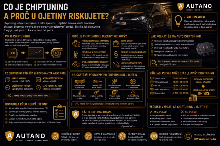 chiptuning: Co je chiptuning a proč u ojetiny riskujete?
