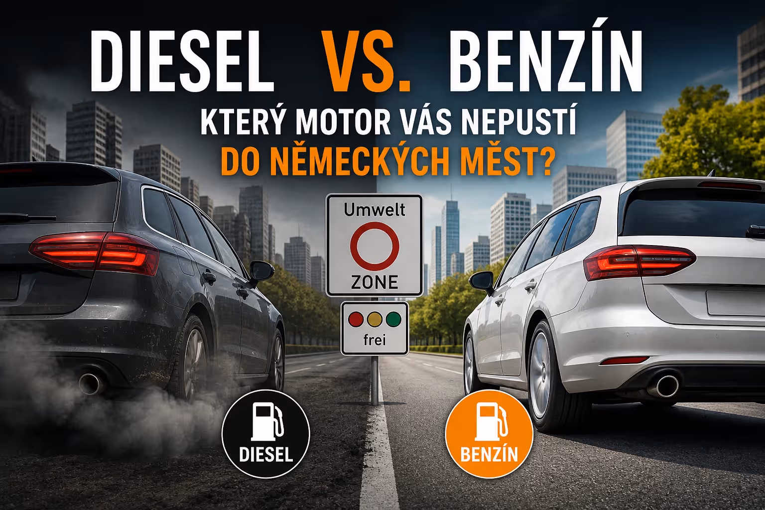 Diesel vs. benzín: Který motor vás (ne)pustí do německých měst?