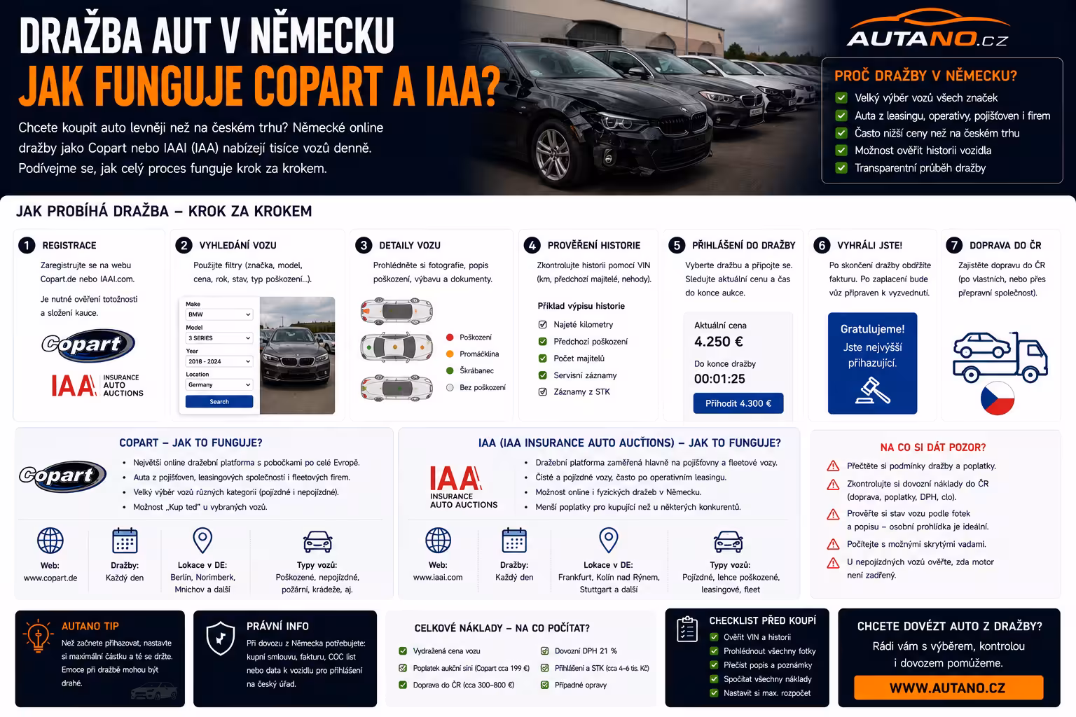 Dražba aut v Německu: Cesta k levnému vozu, nebo hazard s penězi?