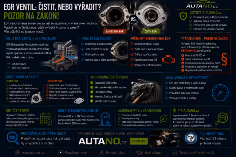 Ojetiny: EGR ventil: Čistit, nebo vyřadit? Pozor na zákon