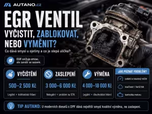 Bezpečnost: EGR ventil: Vyčistit, zablokovat, nebo vyměnit?