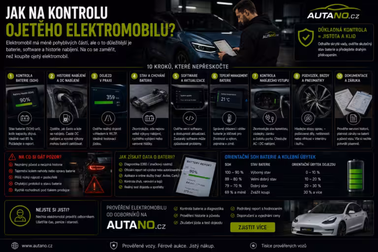 asistovaný nákup: Jak na kontrolu ojetého elektromobilu?