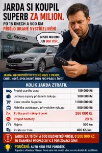 fimance: Superb za milion a drahé vystřízlivění po 500 km