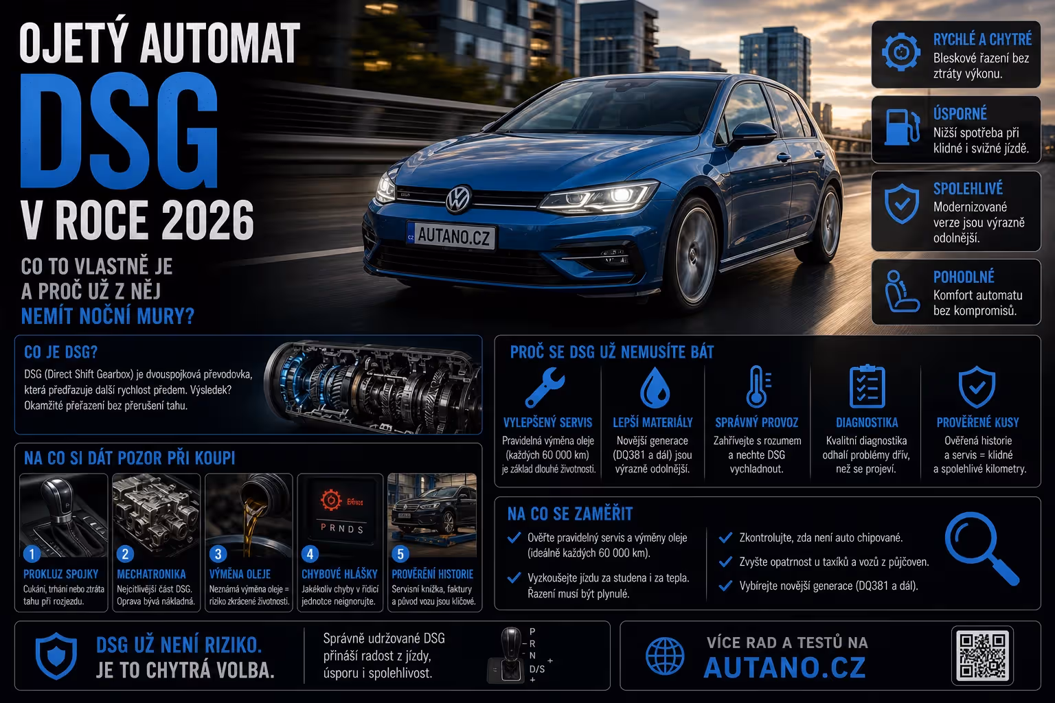 Ojetý automat DSG v roce 2026: Co to vlastně je a proč už z něj nemít noční můry?
