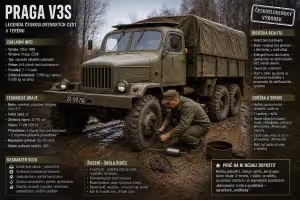 Doprava: Praga V3S: legendární náklaďák, který řidiče naučil opravdu řídit