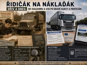 Doprava: Řidičák na náklaďák dřív a dnes: od Svazarmu po profesní průkaz