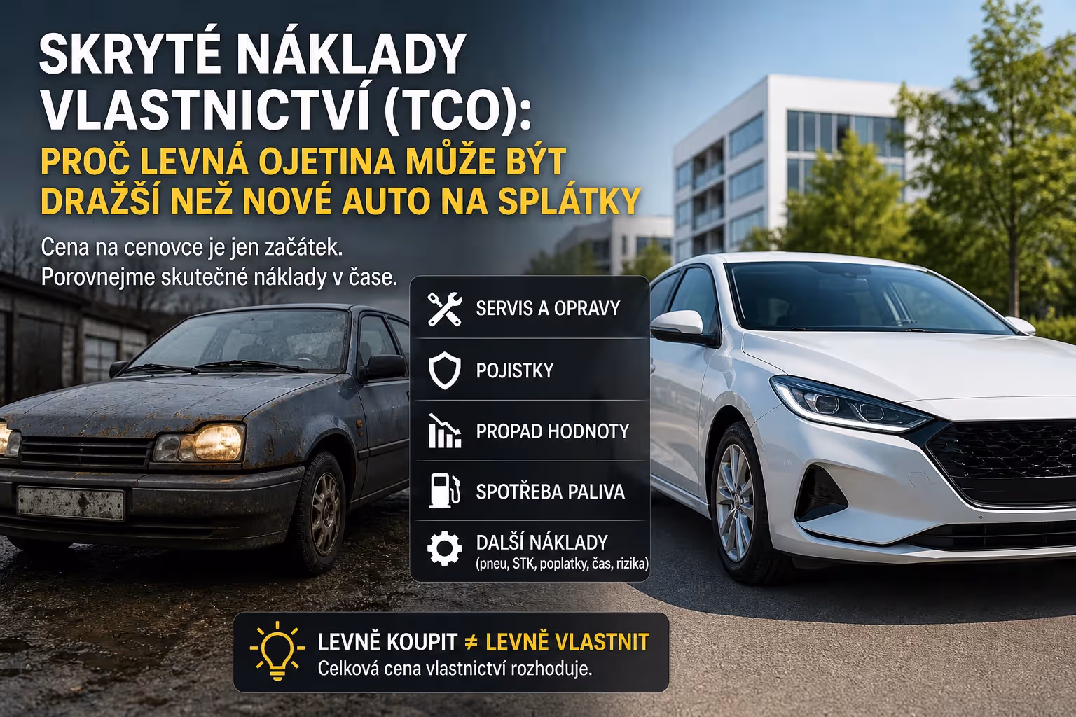 Finance: Skryté náklady vlastnictví auta: proč levná ojetina nemusí být levná
