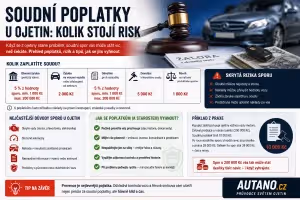 Finance: Soudní poplatky u ojetin: Kolik stojí risk?