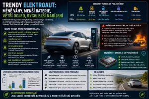 Baterie: Trendy elektroaut: menší baterie, delší dojezd a rychlejší nabíjení