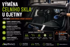 Asistenti: Výměna čelního skla u ojetiny: Rizika pro asistenty