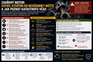 Motor: Zadřený motor: Jak poznat první příznaky a kolik stojí oprava