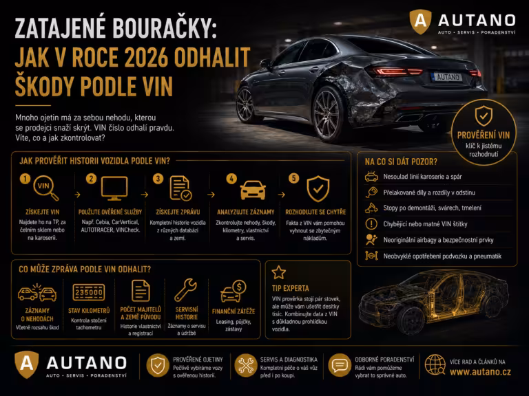 Bezpečnost: Zatajené bouračky: Jak v roce 2026 odhalit škody podle VIN?